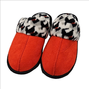 Cozy Red and Black Slippers